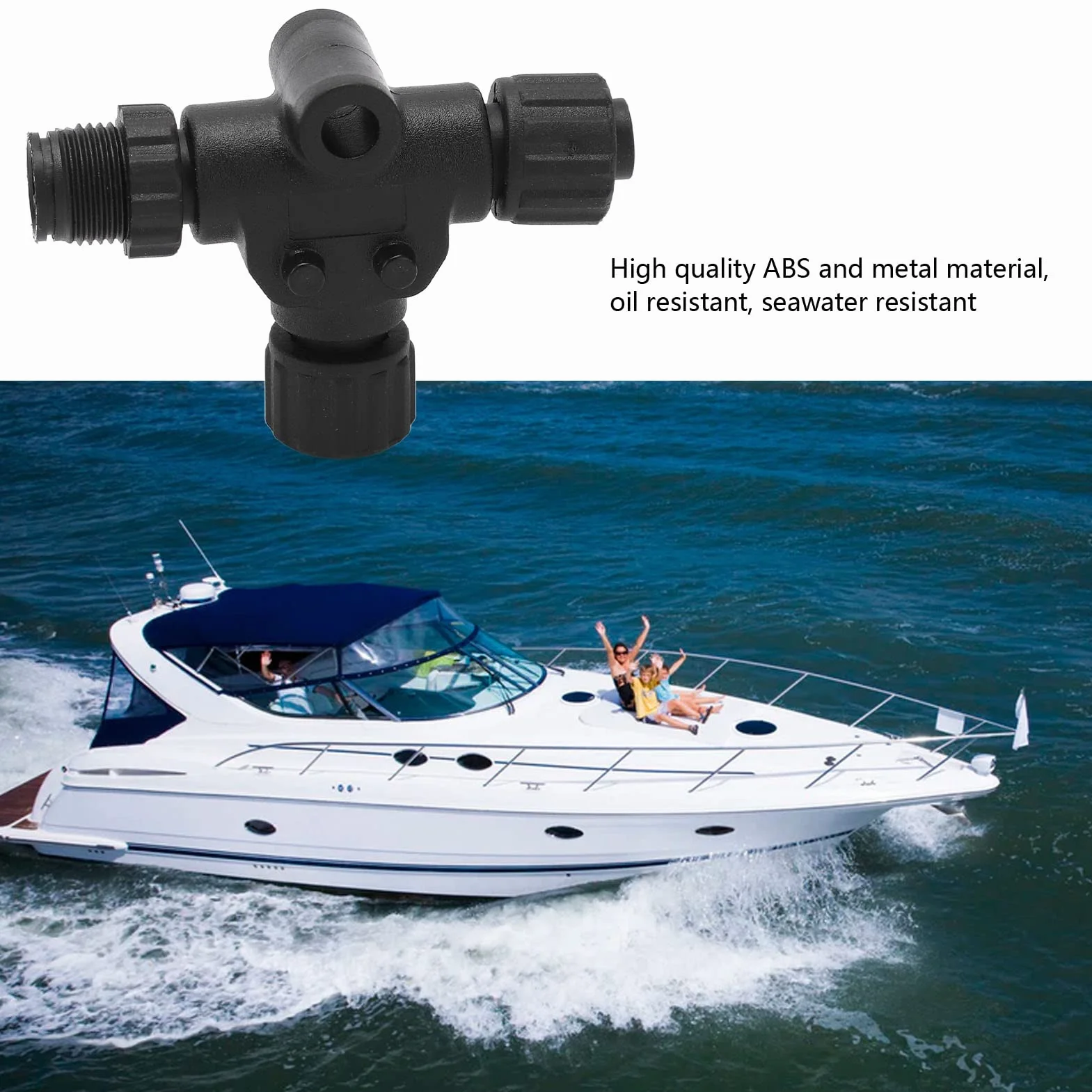 Conector T NMEA 2000 Adaptador Red Marina 3 Puertos 5 Pines M12 IP67 Impermeable Lowrance Simrad B&G Navico