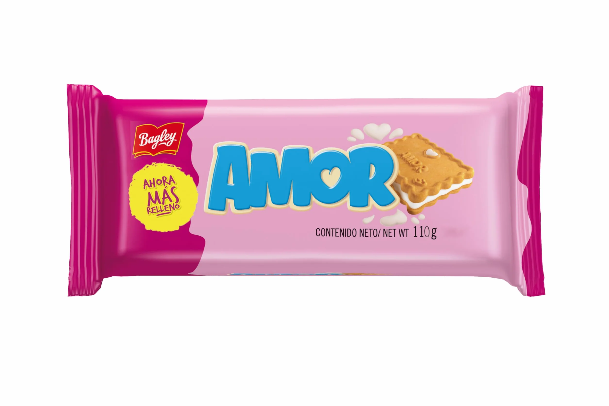 BAGLEY - Galletas rellenas Amor - 110g