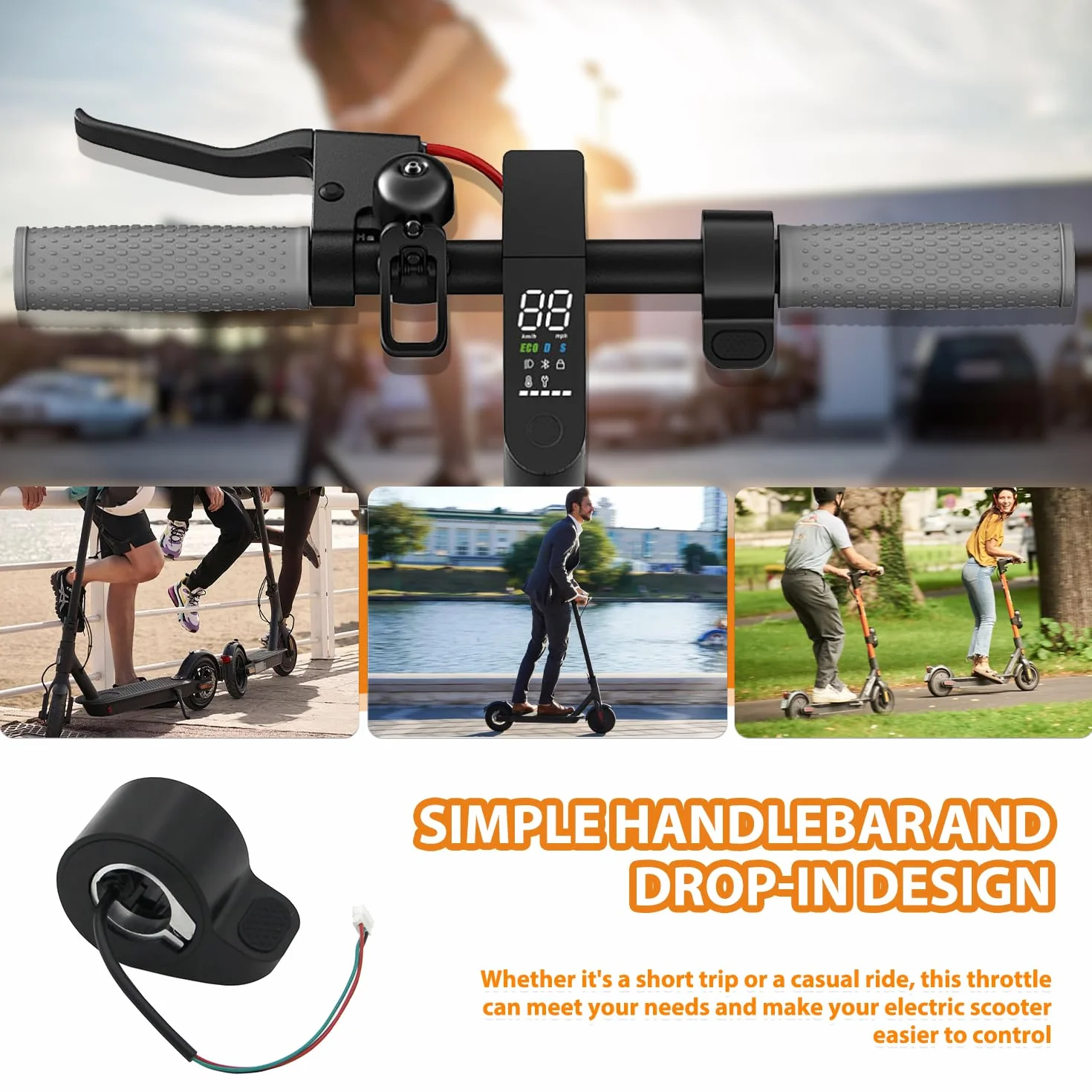 Acelerador Patinete Eléctrico para Xiaomi M365 Essential Electric Pro
