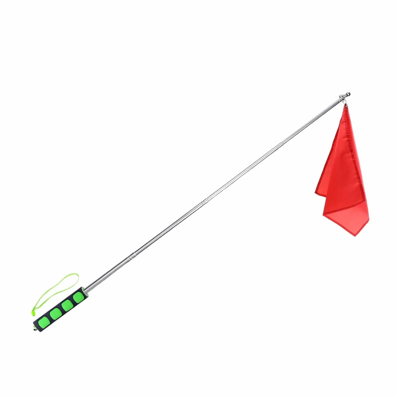 Fenteer 4 Piezas Bandera de Entrenamiento para Caballos con Asta Retráctil 1.6 M Equipo Ecuestre Ligero
