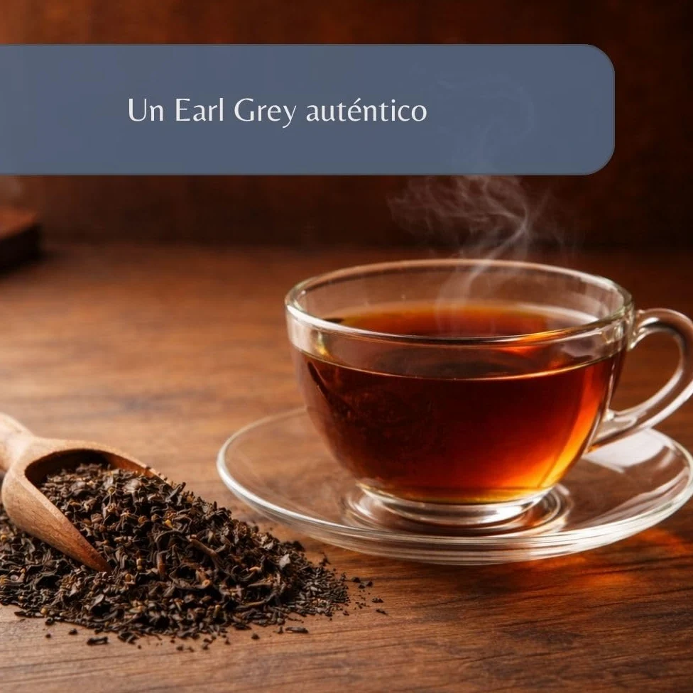 Té Negro Earl Grey Orgánico – Té vegano en hoja suelta, 100 % natural, libre de OGM – Agricultura ecológica – Envasado en Francia – Bolsa de 1 kg (500 tazas)