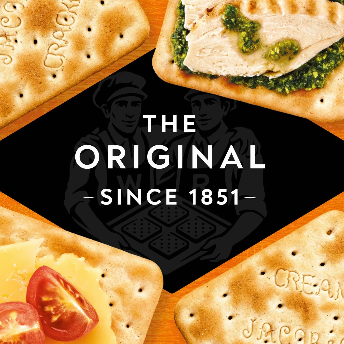 Jacobs Cream Crackers - Pack Size = 1x200g