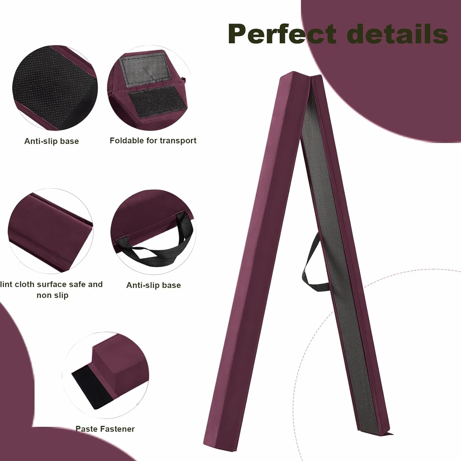 FBSPORT Barra de Equilibrio Plegable 270cm Viga de Gimnasia