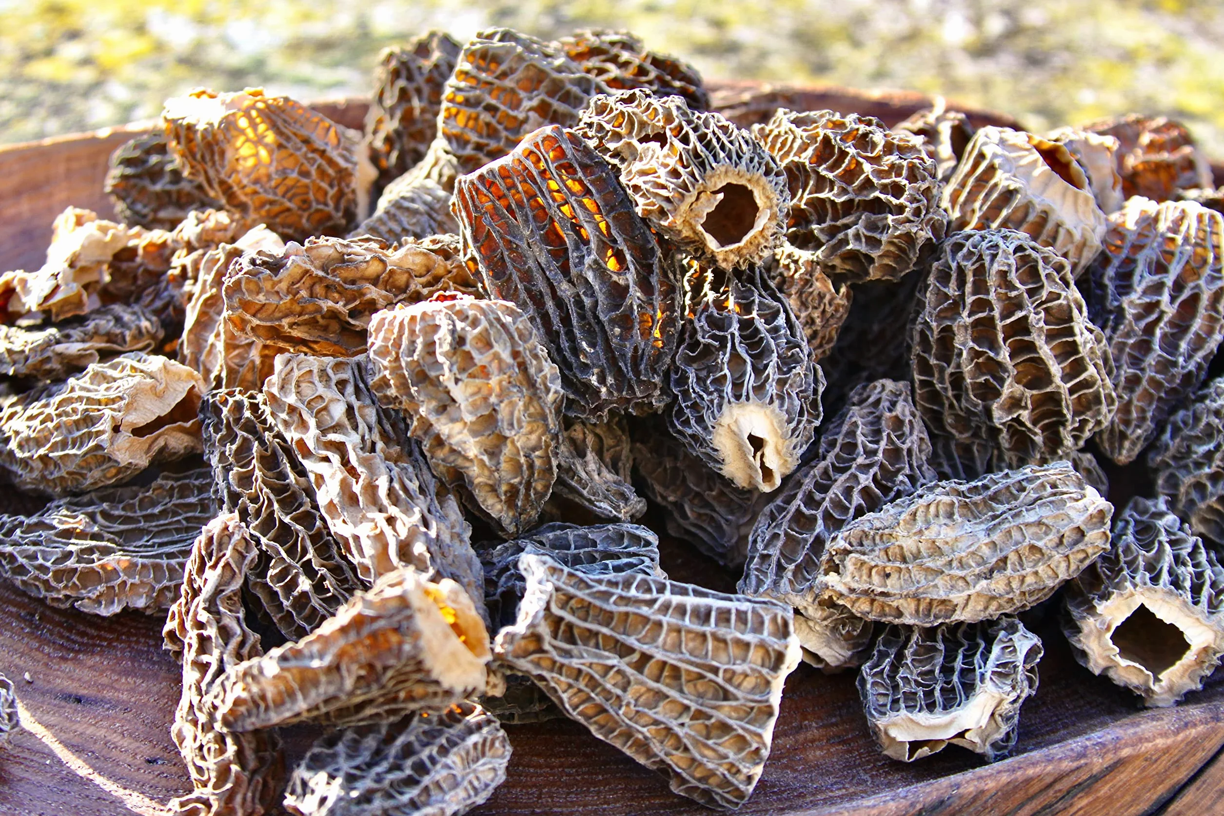 Colmenillas Premium Secadas al Sol (Sin Tallos) – Paquete de 100g, Cosechadas a Mano, Secadas al Sol