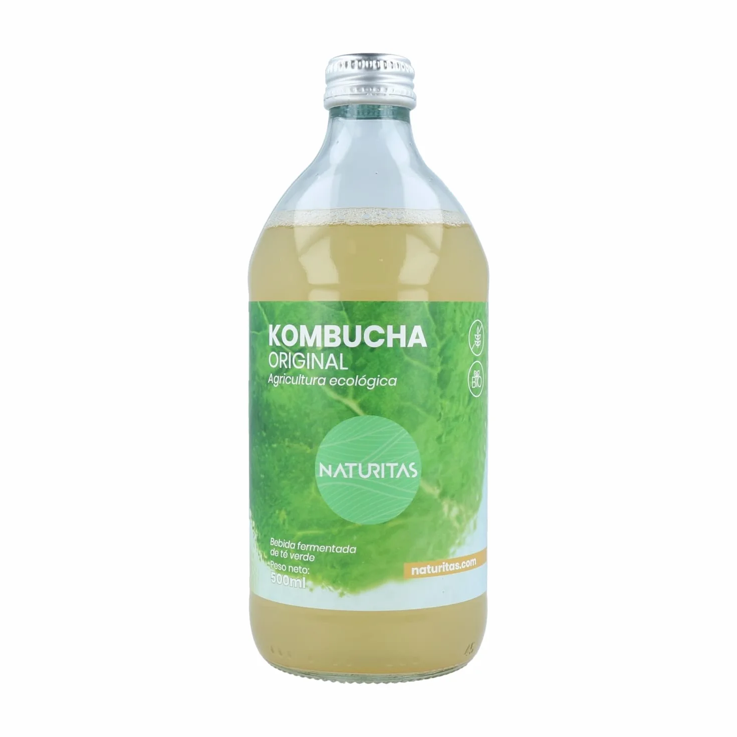Pack de kombucha Original Té Verde BIO | 6 unidades | Naturitas Essentials | 2 Unidades De 500 Ml | A base de té verde | Refrescos