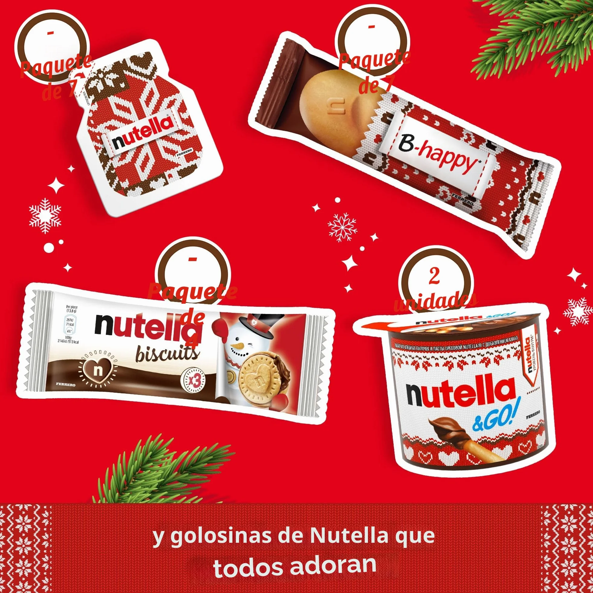 Nutella Calendario de Adviento 528g