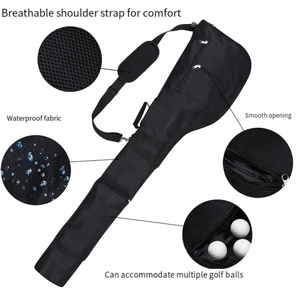 Bolsas de golf plegables negras para transporte