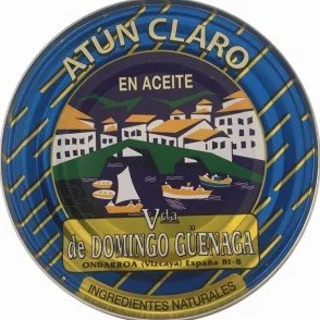 Atún claro tronco Viuda de Domingo Güenaga 101g esc. PACK 3 UNIDADES.