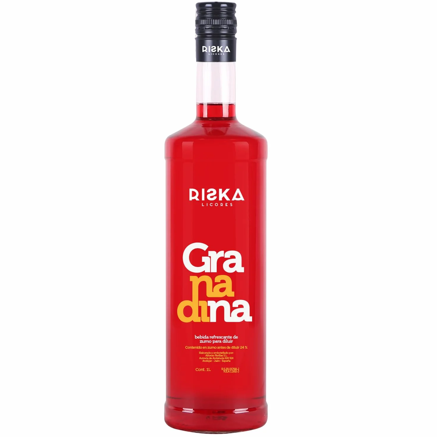RISKA - Granadina sin alcohol 1 Litro