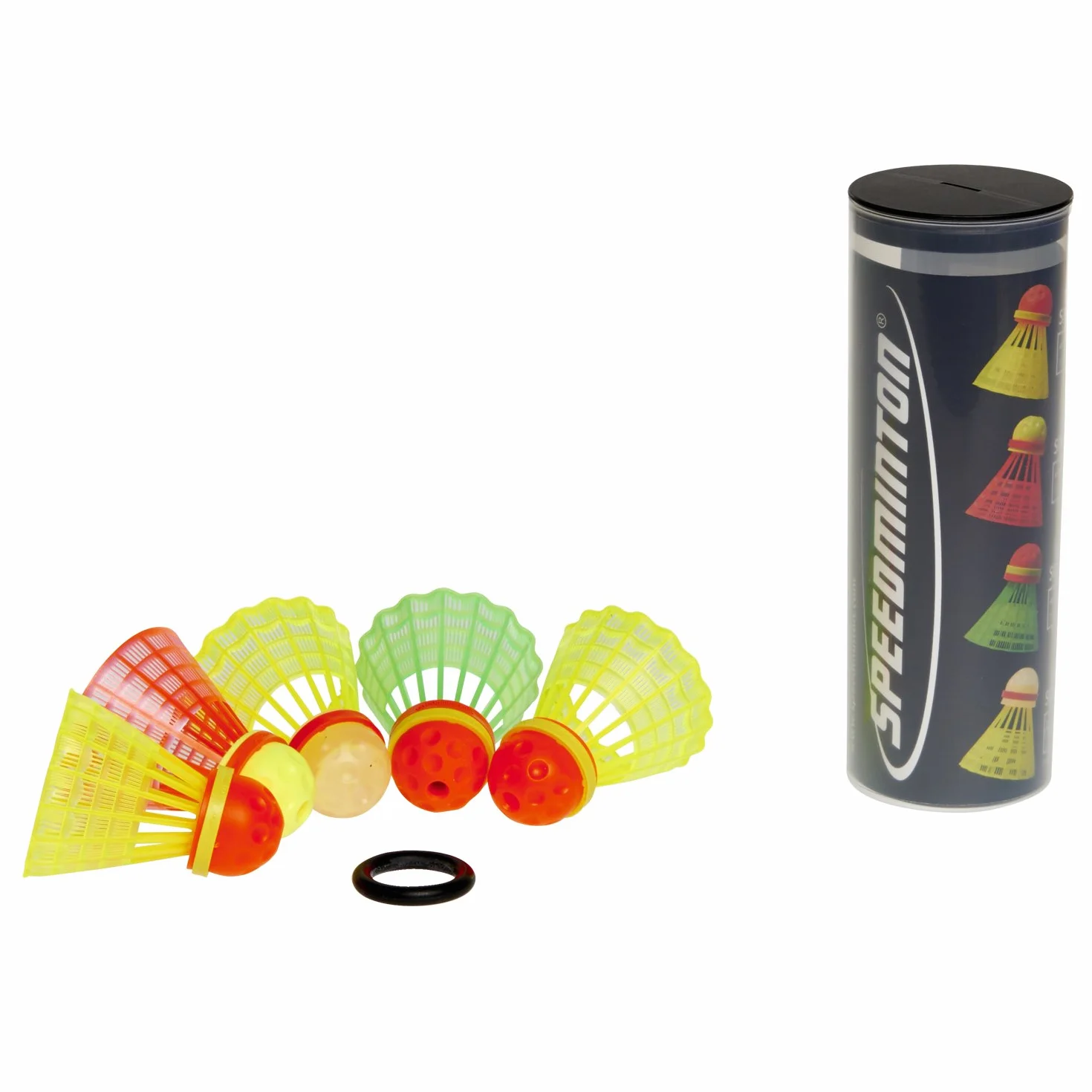 Speedminton S700 Set Original Badminton de Velocidad Crossminton All-Round Incluye 2 Raquetas 5 Gallitos Cancha Facil de Armar Maleta