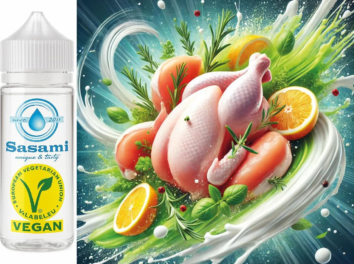 Pollo crudo aroma concentrado - Vegano - Sasami - 10ml
