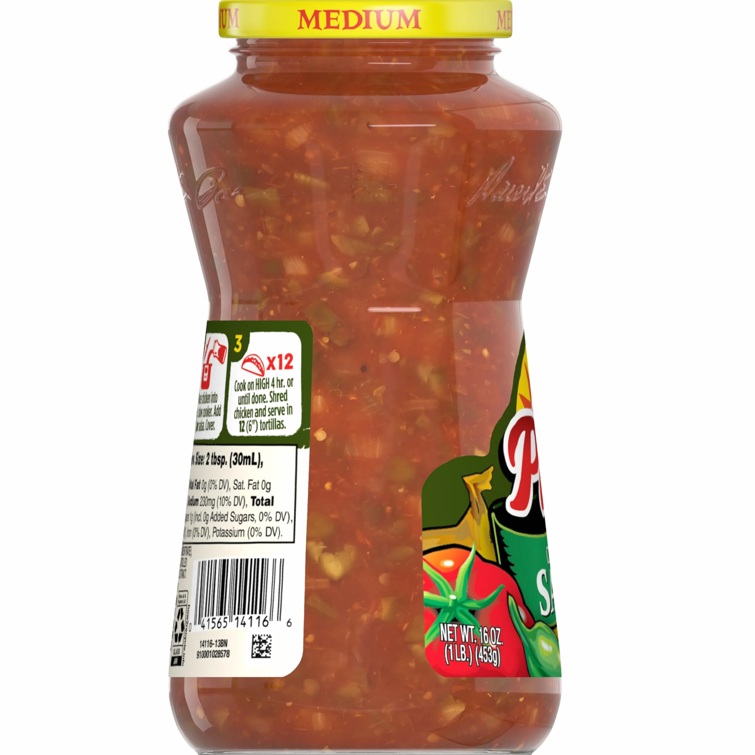 PACE SAUCE SALSA EPICEE MEDIUM - 453g / 16oz