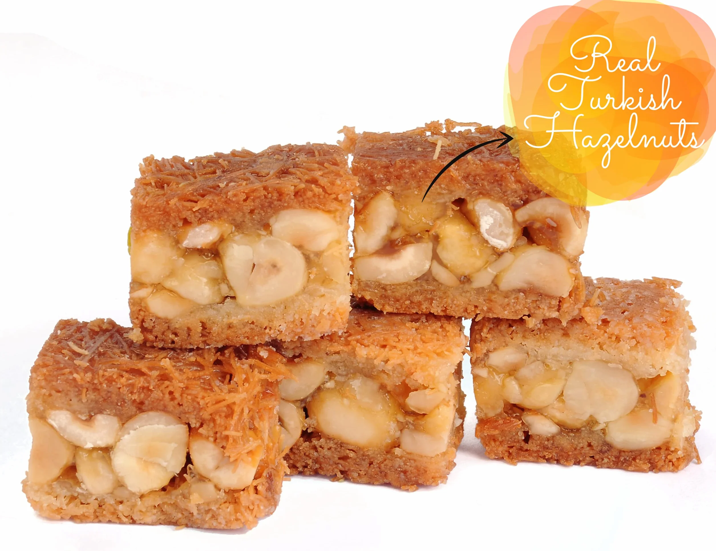 Mughe Gourmet - Caja de regalo elegante de surtido de postres de baklava - 500g/1.1lbs - Baklavas pistacho, anacardo, avellana en tamaño bocado - Dulces de baklawa perfectos para cumpleaños, Navidad