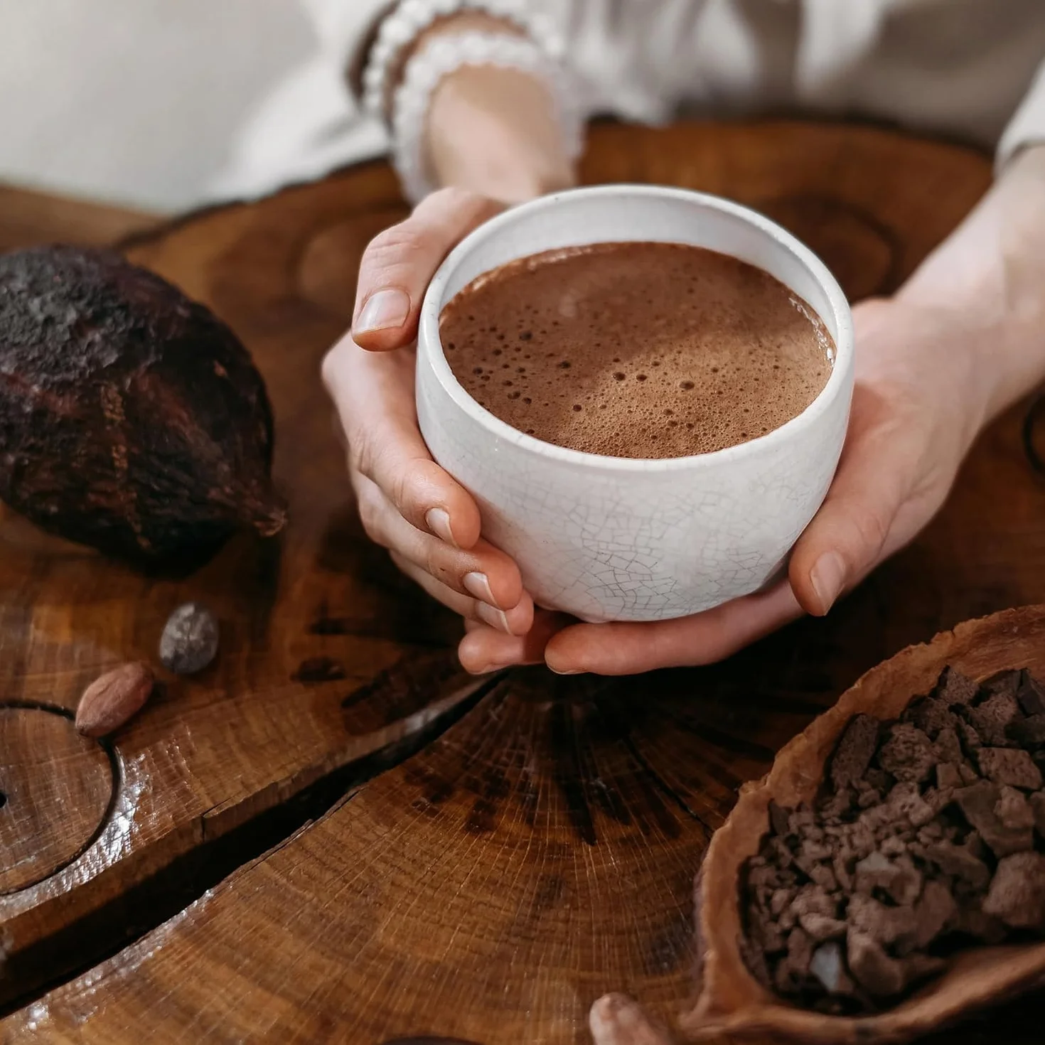 Kaicao Cacao Ceremonial - Cacao Puro Triturado en Polvo 200g - Sin Azúcar, Vegano, sin Gluten, Dieta Keto - Origen Hacienda Victoria, Ecuador