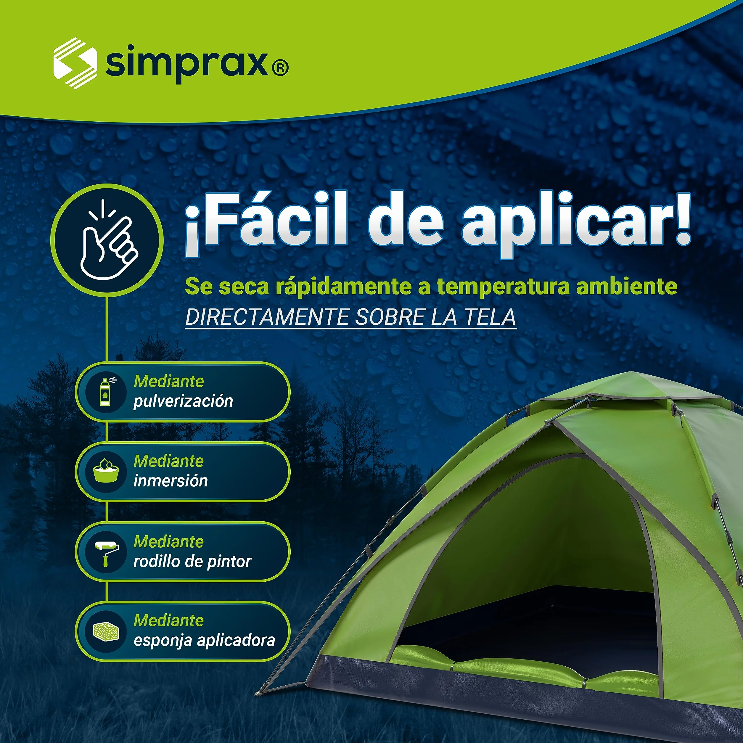 Spray Impermeabilizante Textil 5 L Certificado Oeko-Tex Protección UV