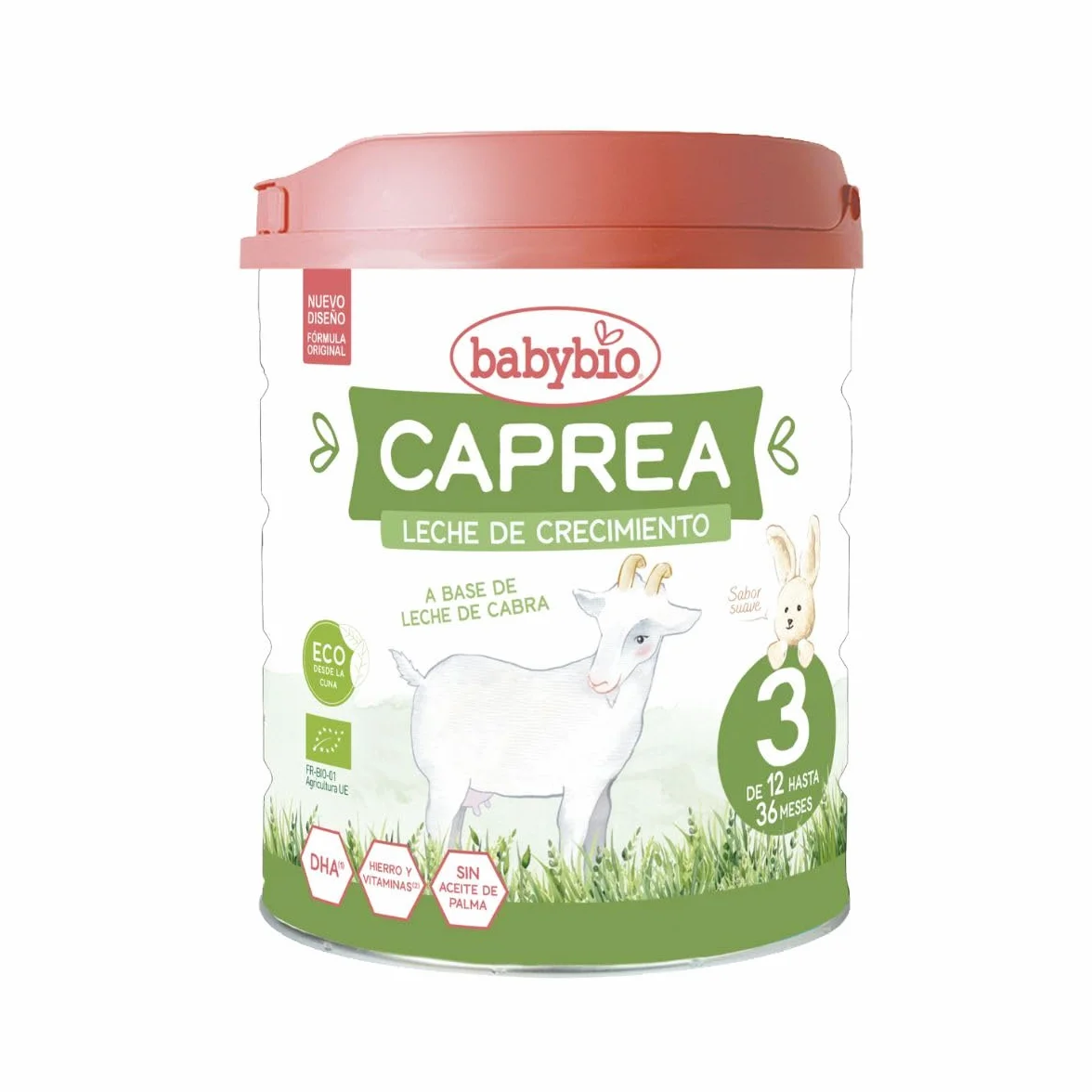 BABYBIO - Leche de cabra - Caprea 3 (12 meses a 3 años) - BIO - 3x800 g