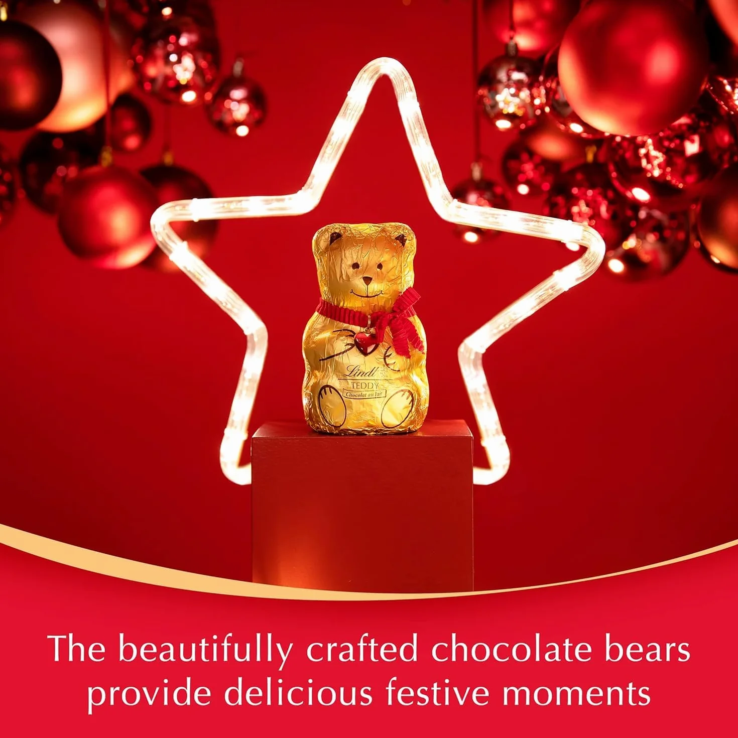 Gran Calendario de Adviento OSO TEDDY 2025 · Gran Formato 310 g · Incluye Tarjeta Personalizada Navidad Cia&Co · Surtido de Bombones y Figuras de Chocolate con Leche · Regalo Premium