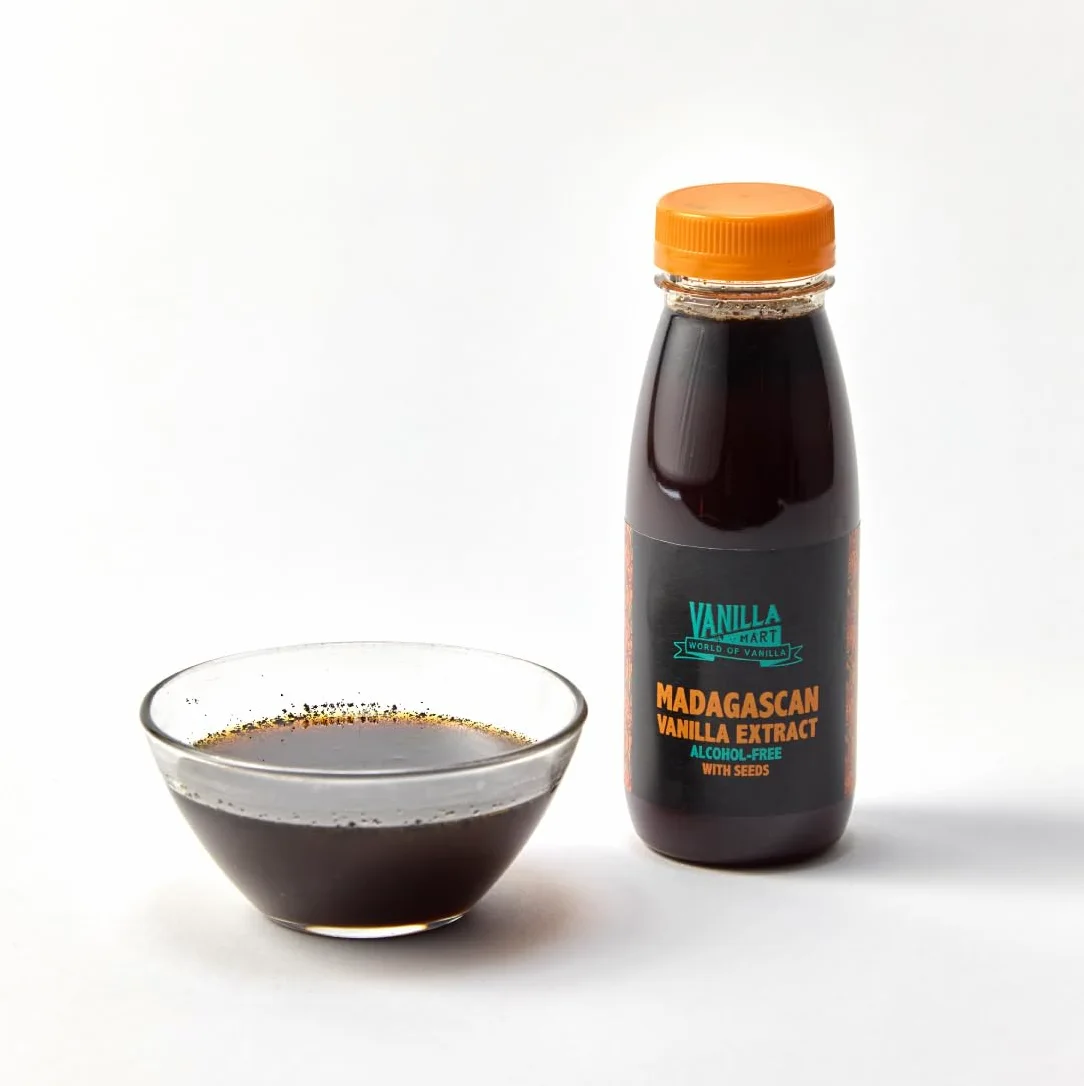 Vanilla Mart Madagascan Bourbon Extracto de vainilla sin alcohol con semillas (1 L)