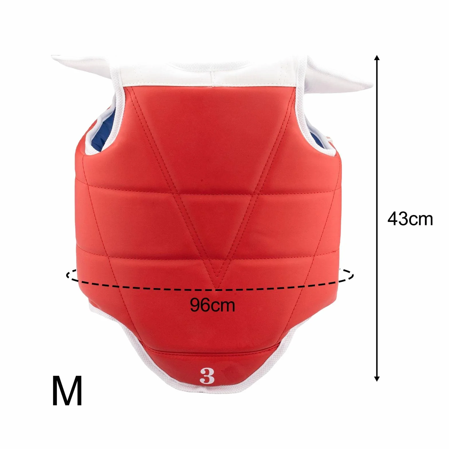Harilla Karate Chest Guards Reversible Equipo de Protección Protector Chaleco Pad Boxing Sparring Artes Marciales