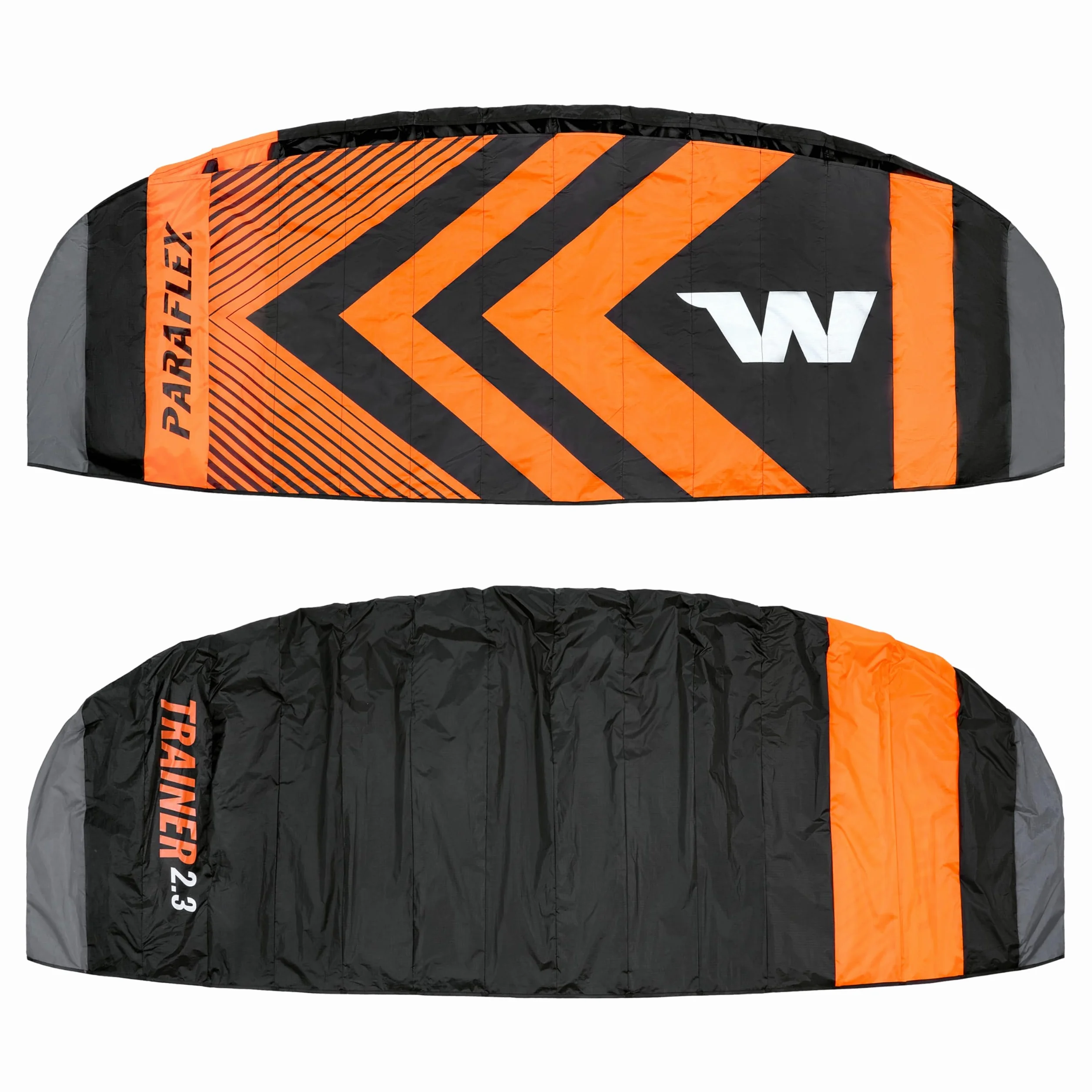 Wolkenstürmer Paraflex Trainer 2.3 Kitesurf Wing Negro/Naranja 3 Líneas Tracción