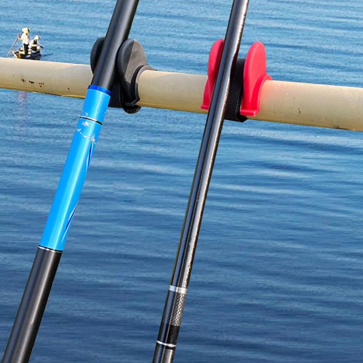 zalati Soporte Portátil Para Caña De Pescar De 2 Piezas: Soporte De Poste Ajustable Para Pesca Desde Orilla Barco