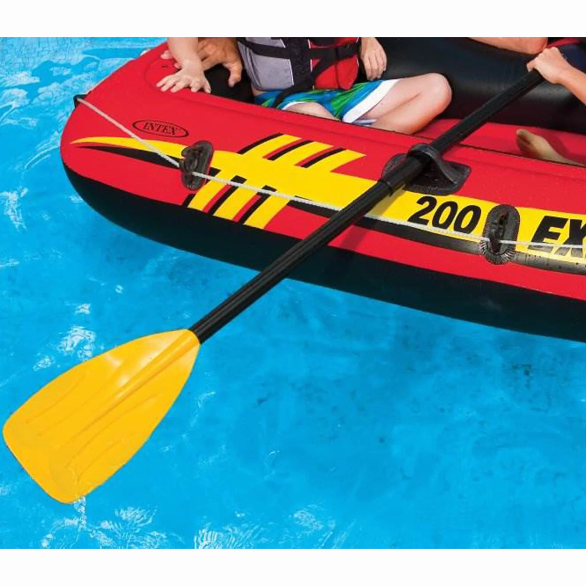 Intex Remos de Tipo francés 122 cm Negro Amarillo