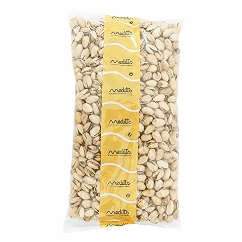 Meditts - Pistachos Tostados 1 kg | Con Cáscara y Sin Sal Añadida | Sin Gluten | Origen España | 100% Natural | Snack Saludable y Nutritivo | Rico en Proteínas y Fibra