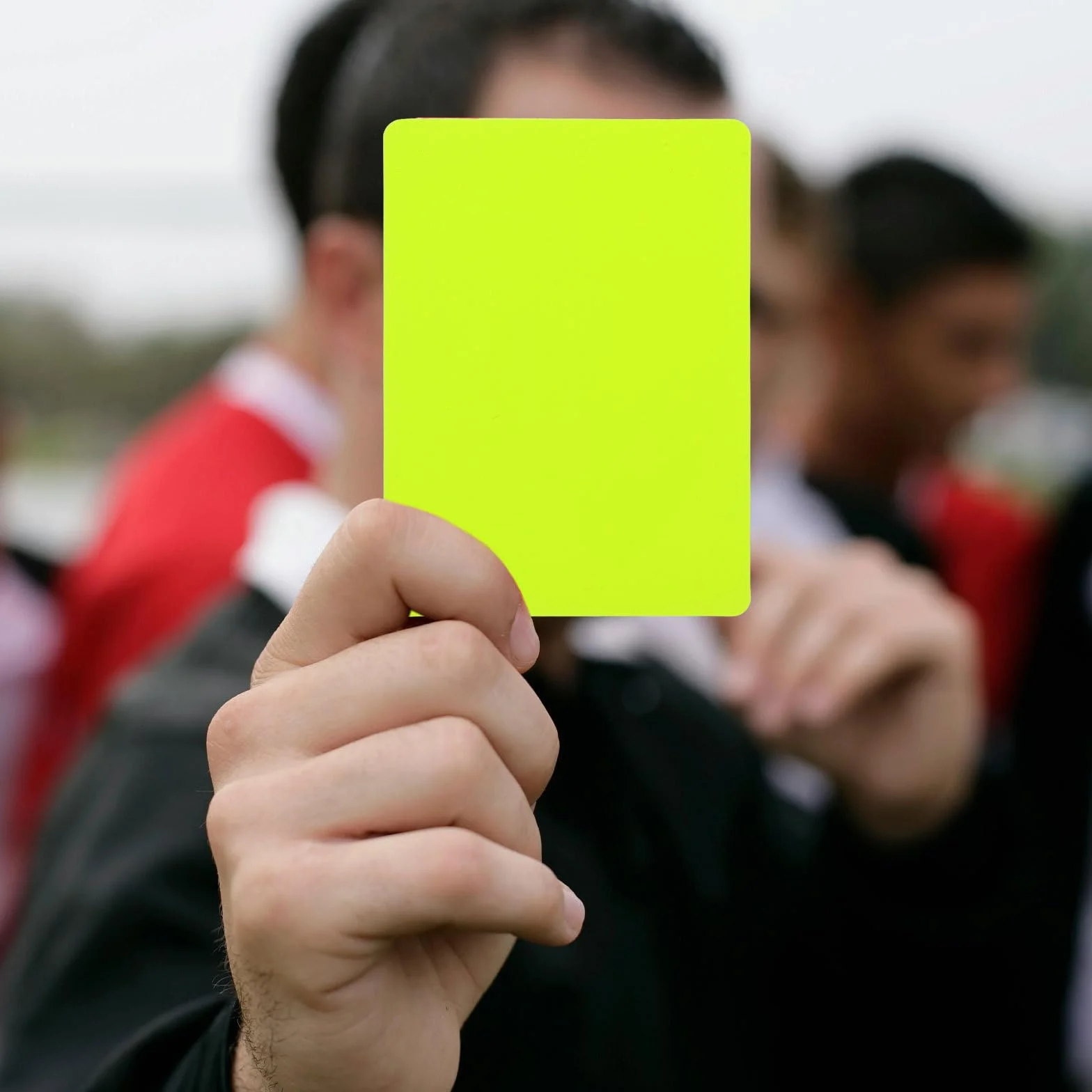TOYANDONA Juego de 6 Tarjetas de Árbitro de Fútbol Profesional Rojo Amarillo Azul PVC
