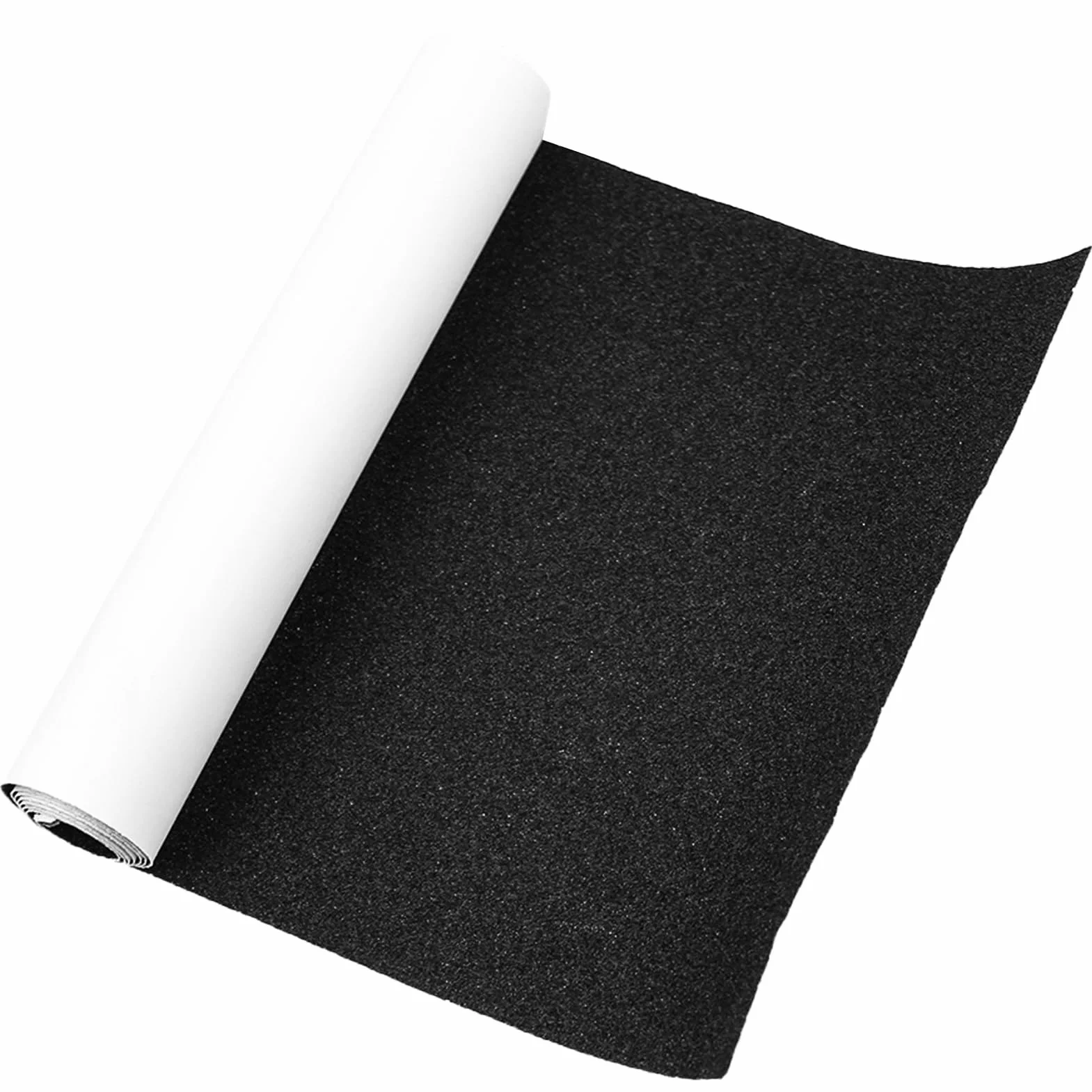 Cinta adhesiva de agarre para monopatín 81x21cm autoadhesiva Negro
