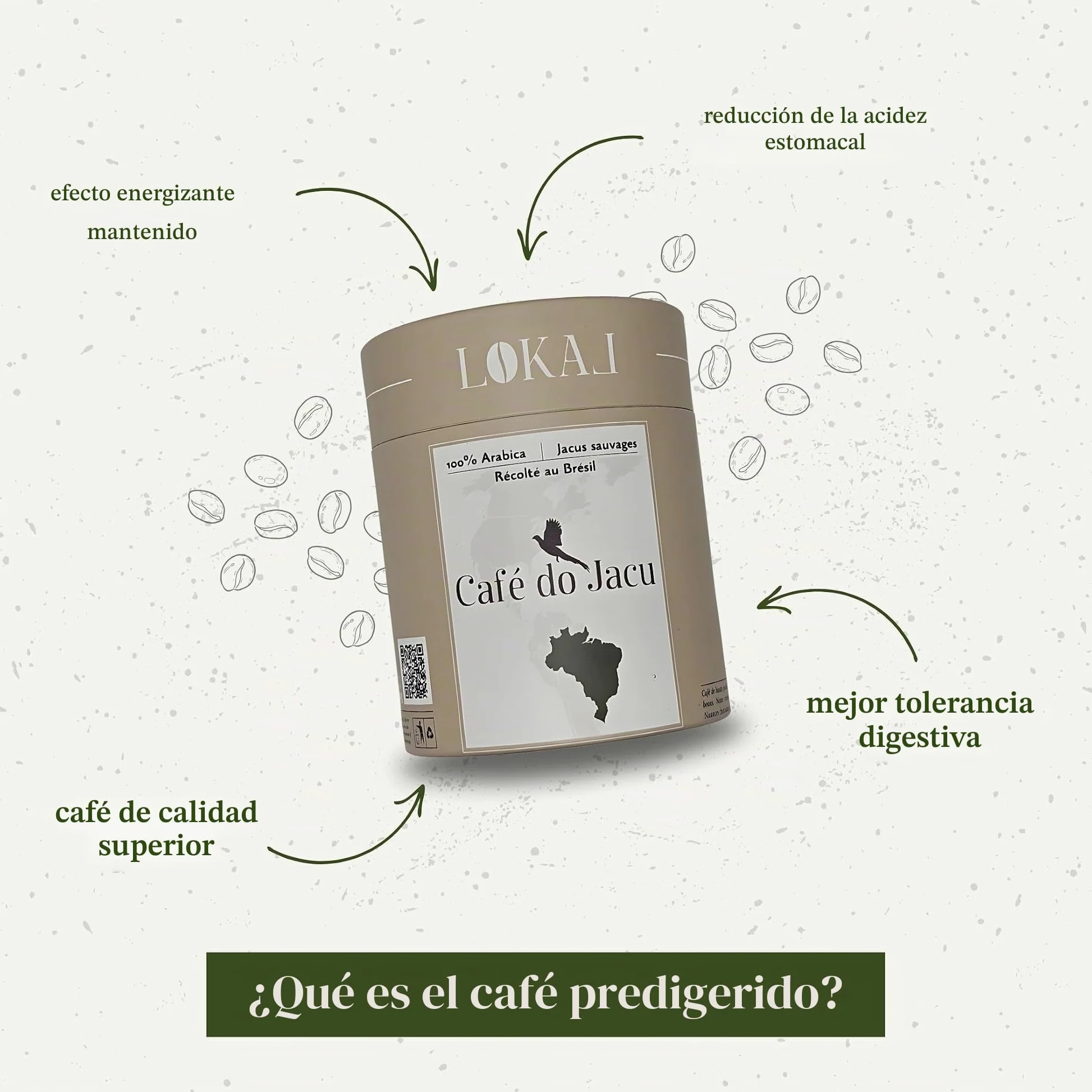 Café do Jacu, café de especialidad en grano (de animakes liberados), 100% Arabica