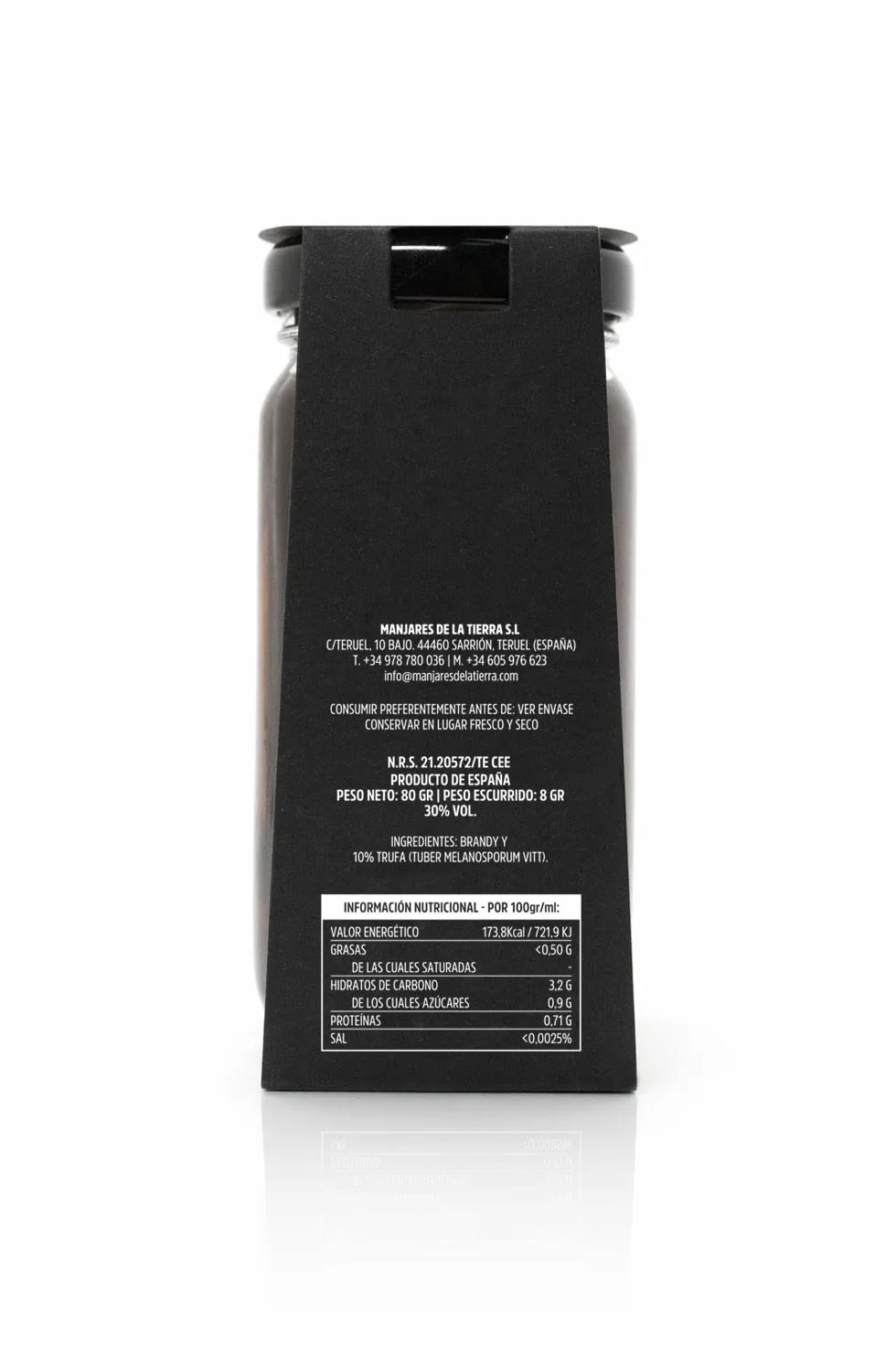Trufa Negra en Brandy variedad Tuber Melanosporum de Teruel para cocinar - Producto de España