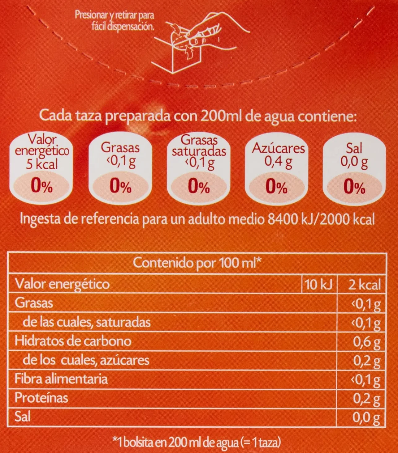Pompadour Té Rojo con Fresas - 20 Bolsitas