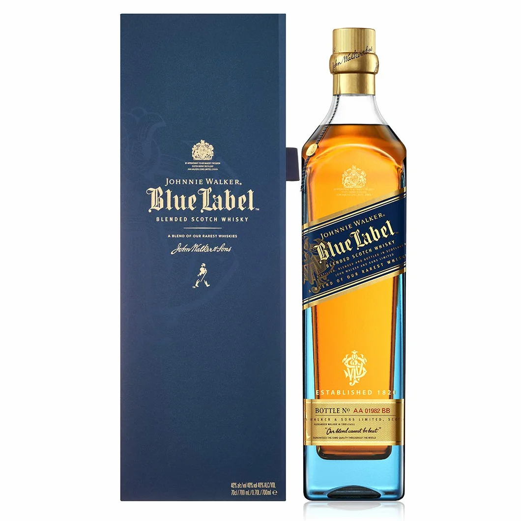 Johnnie Walker Blue label whisky, Escocés blended, 700 ml