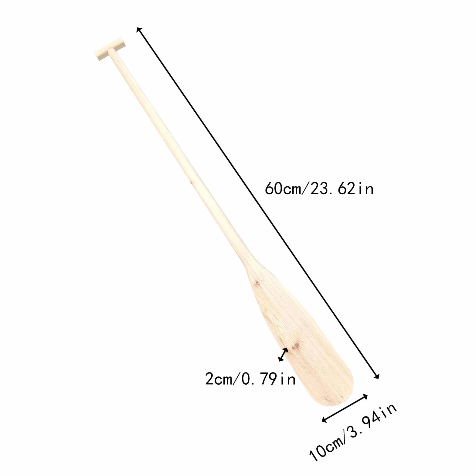 Harayaa Remo de Canoa de Madera Hecho a Mano para Deportes Acuáticos, Decoración del Hogar