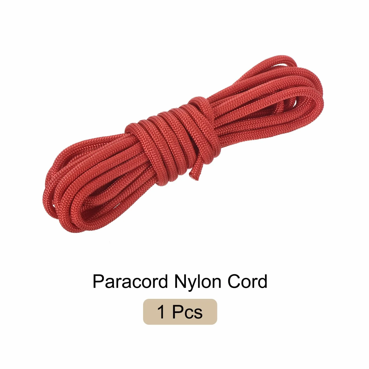 Cuerda de Paracaídas 3 m 4mm Nylon 7 Hebras Rojo