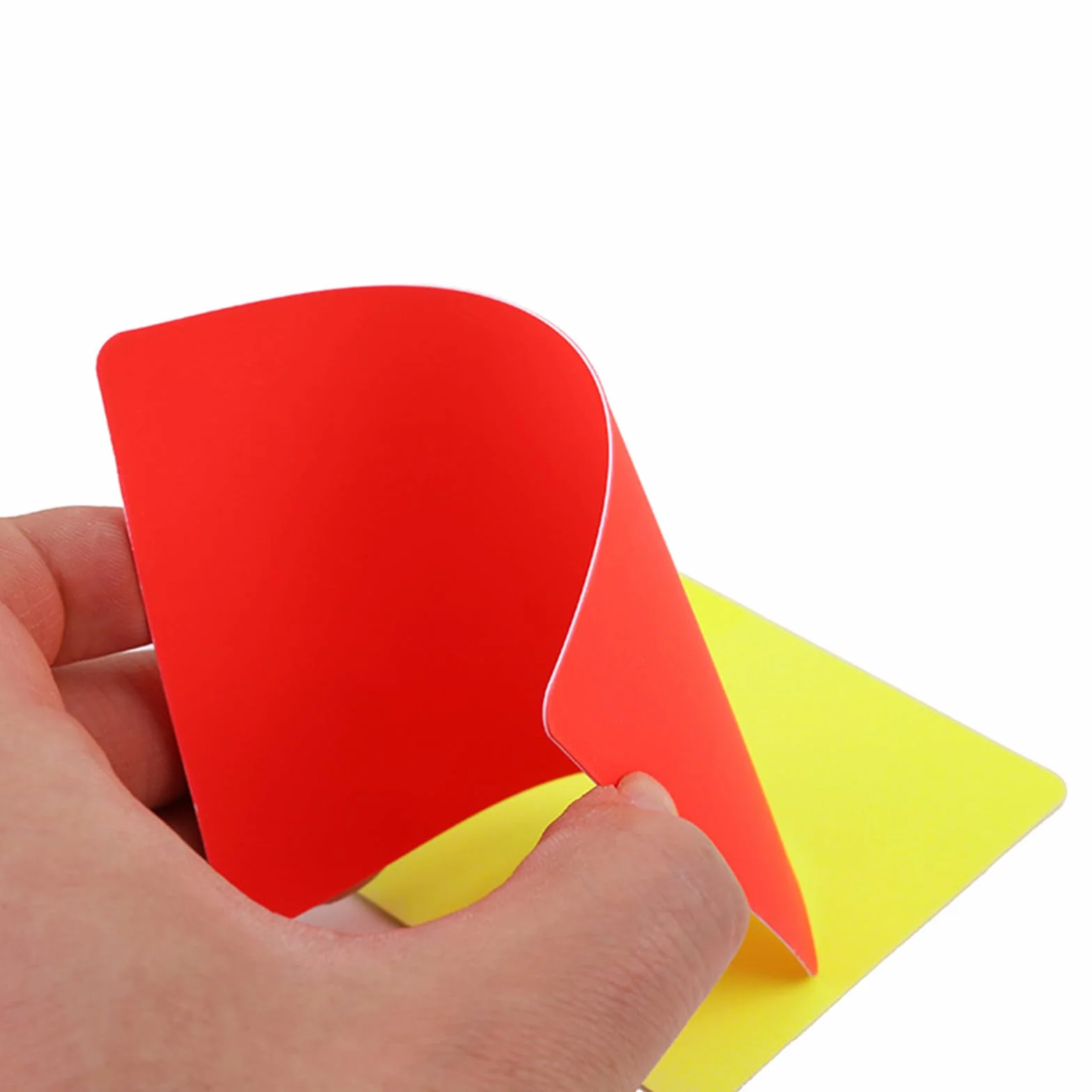 Tarjeta de árbitro de fútbol de PVC tarjetas amarillas penalización deportivo