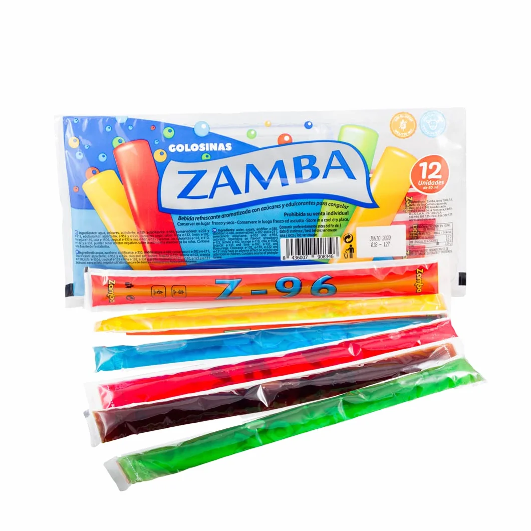 DUCAVAL | Zamba-Flash, 144 Polos Líquidos para Congelar, 12 Packs 50ml