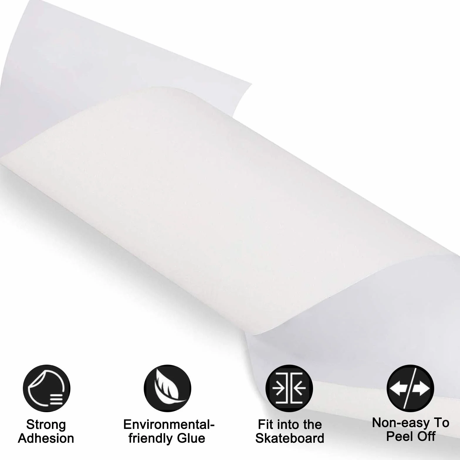 Amacoam Cinta de Agarre para Skateboard 84x23 cm Transparente Accesorio
