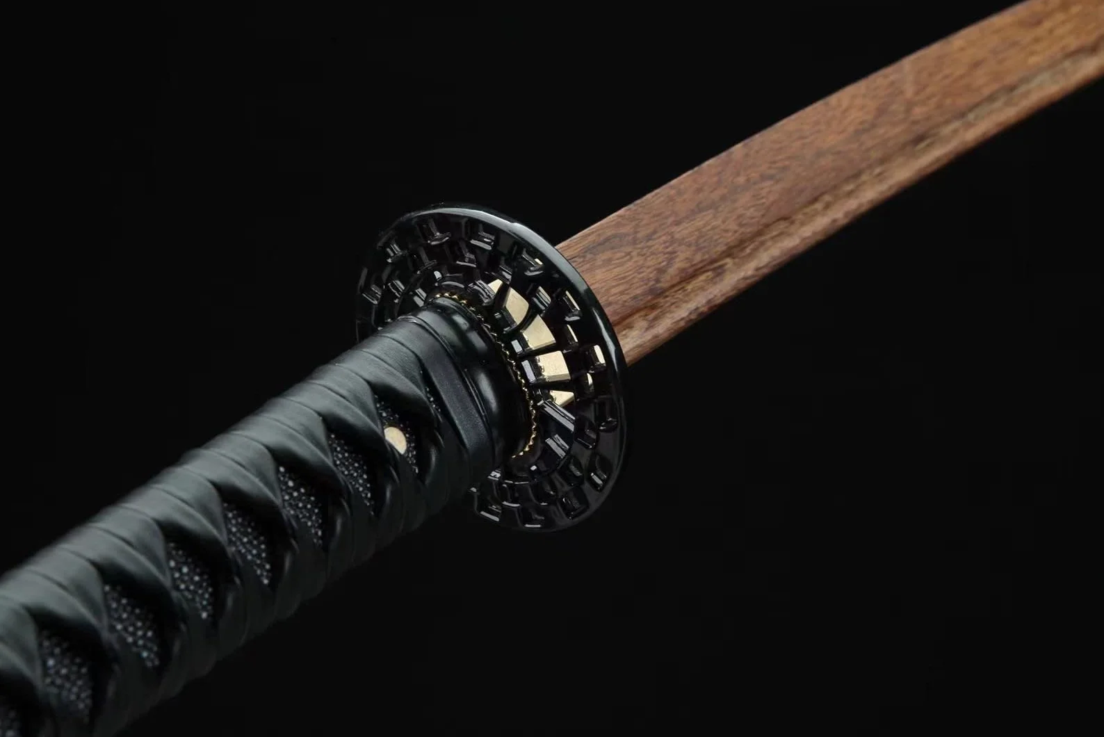 Katana De Entrenamiento Japonesa 105 cm, Espada Samurai Palisandro Natural Vaina, Bokken Hecho a Mano para Cosplay, Exhibición, Decoración Hogar, Regalo Kendo Iaido