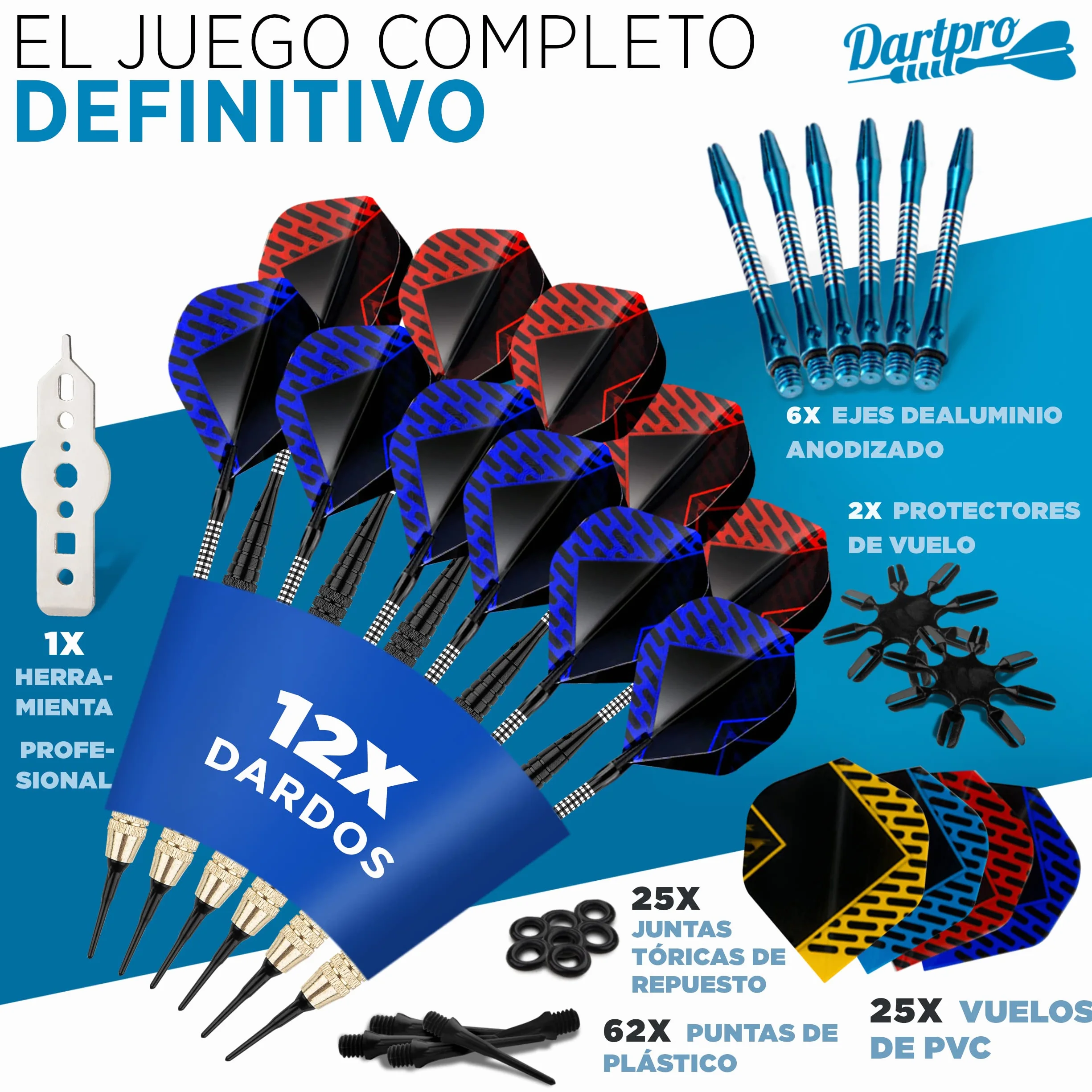 DartPro Diana electrónica inalámbrica automática 65 variantes 1-8 jugadores