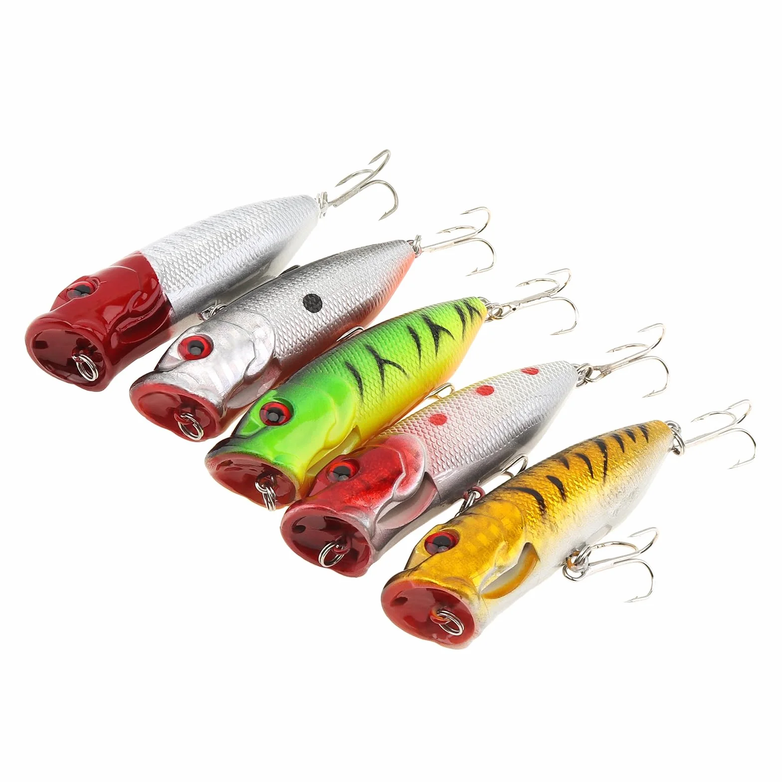 Señuelos y Cebos de Pesca para Bar de Agua Dulce y Salada