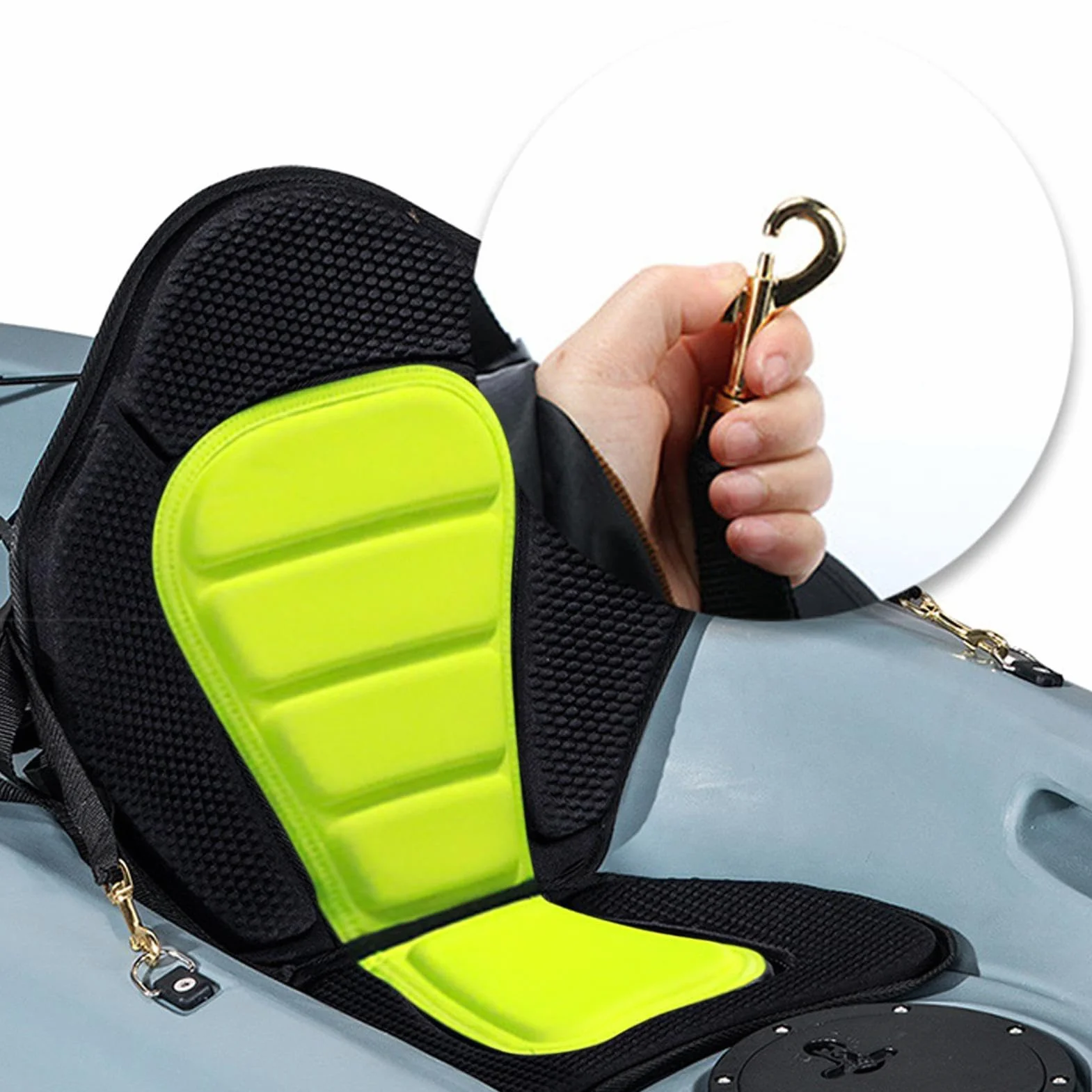 Asientos de Kayak con Mochilas – Asiento Acolchado de Lujo Transpirable con Respaldo Alto para Pesca en Barco