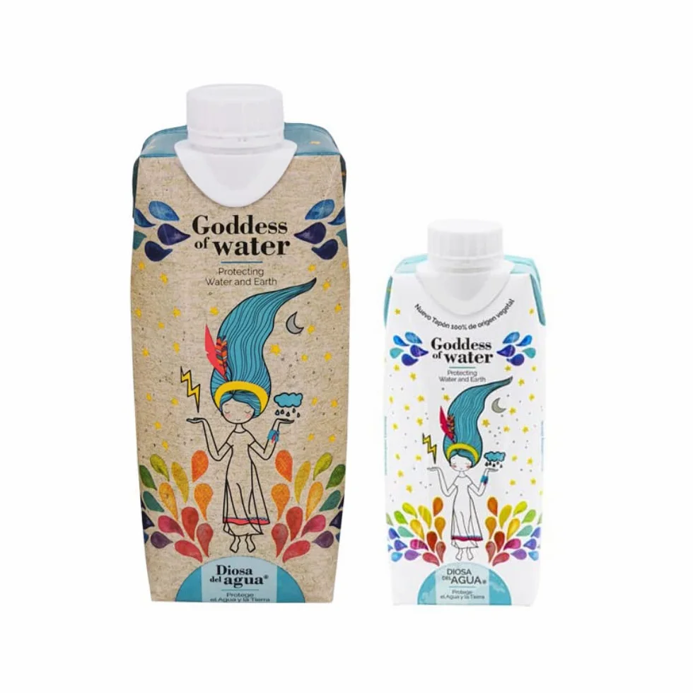 Agua ligera, extra natural de calidad prémium envasada en caja de cartón 50cl (Pack 18 Unidades x 500ml)