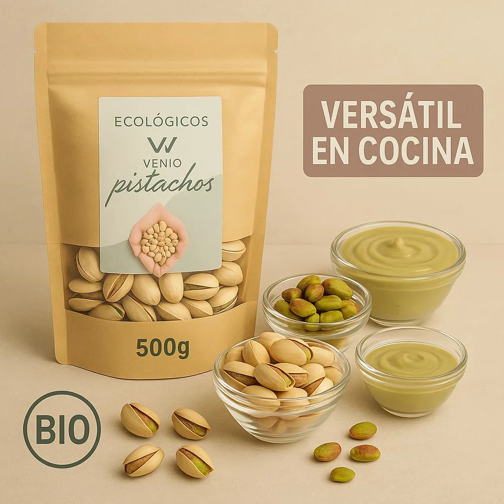 VENIO Pistachos 500g Tostados y Salados, Pistachos Naturales Ricos en Proteínas y Fibra, Pistacho Perfecto para Aperitivos, Ensaladas y Postres, Frutos Secos Naturales, Pistachio Saludable y Nutritivo