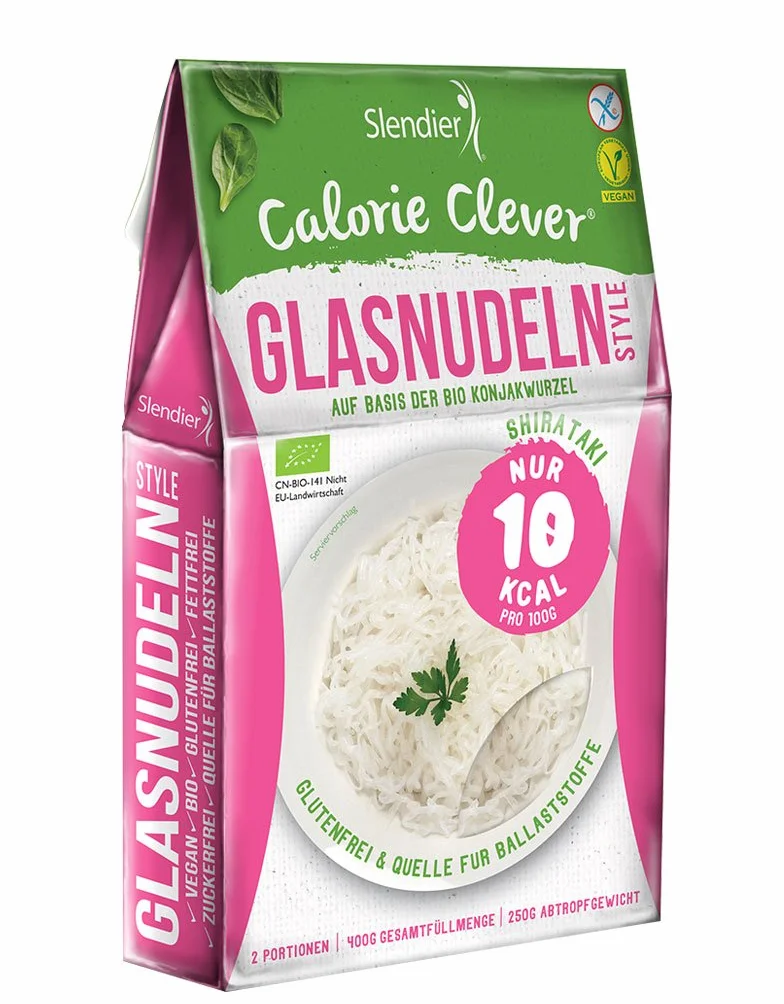 Shirataki Slendier pâtes de konjac biologique - paque dŽasie 6 x 400 g