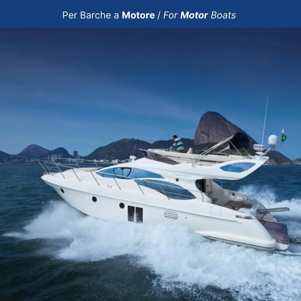Glomex Antena VHF RA112 1,5 m 3 dB Fibra de Vidrio para Barcos a Motor