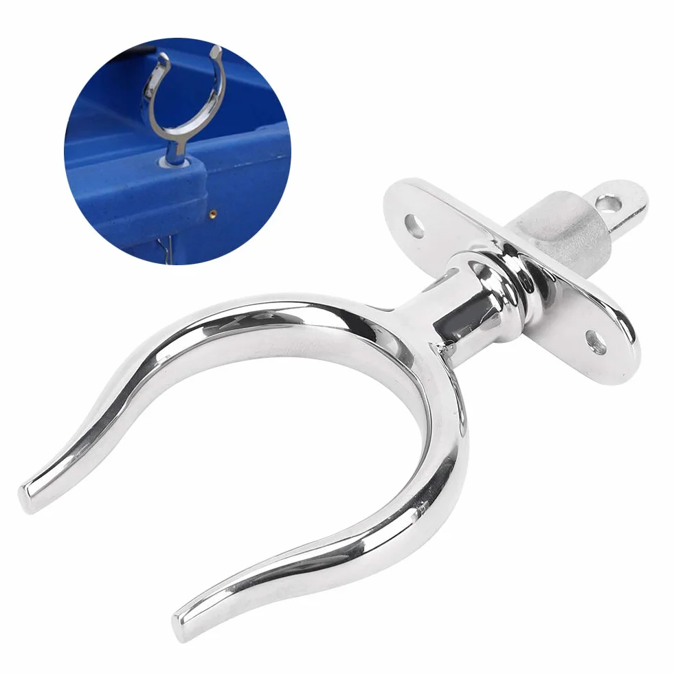 Qqmora Horquilla de Remo Acero Inoxidable para Barco de Remos Yate Marino