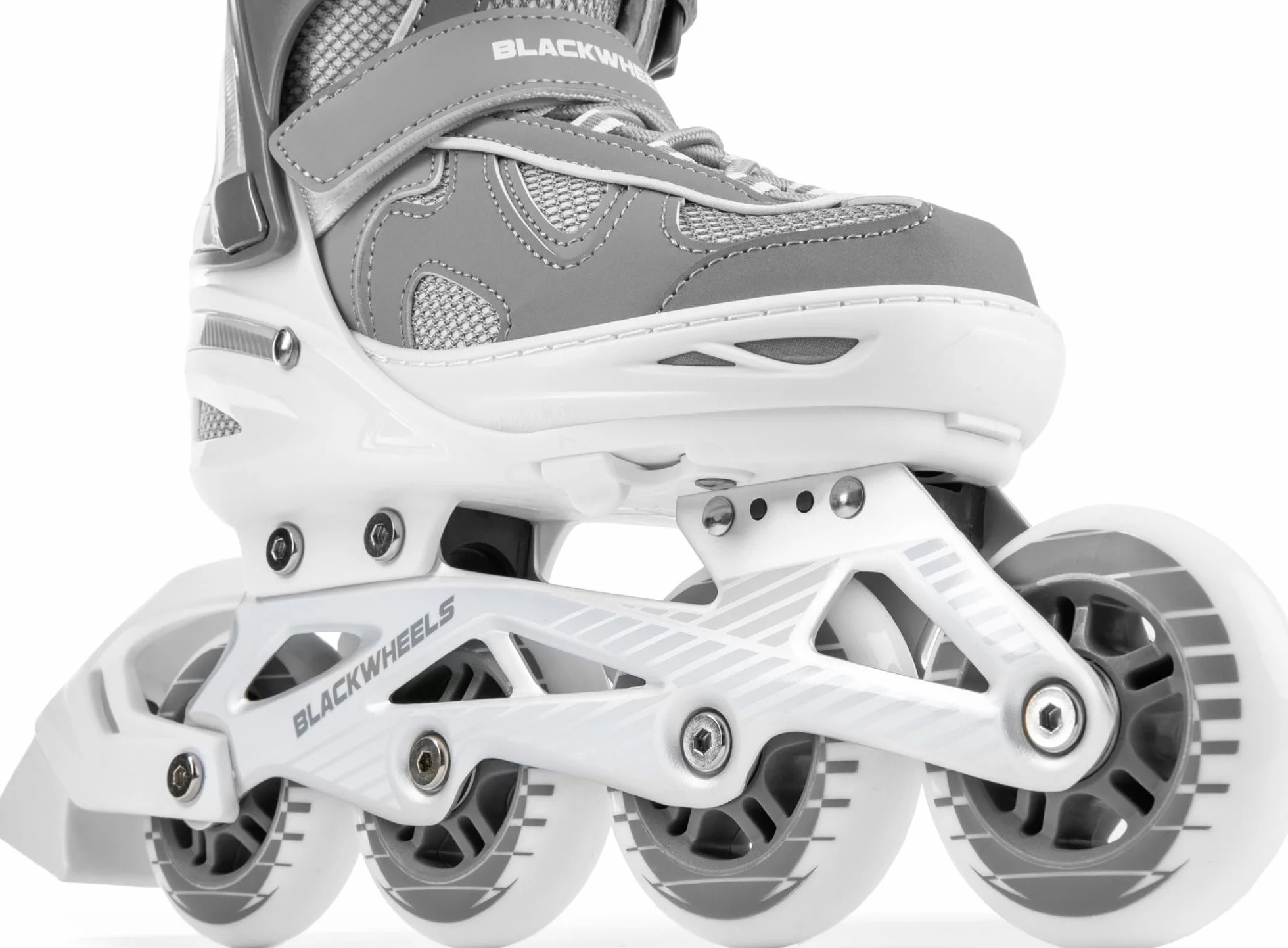 BLACKWHEELS Flex Pro Patines en línea Ajustables con chasis de Aluminio, rodamientos ABEC-7 y Sistema de Triple Cierre
