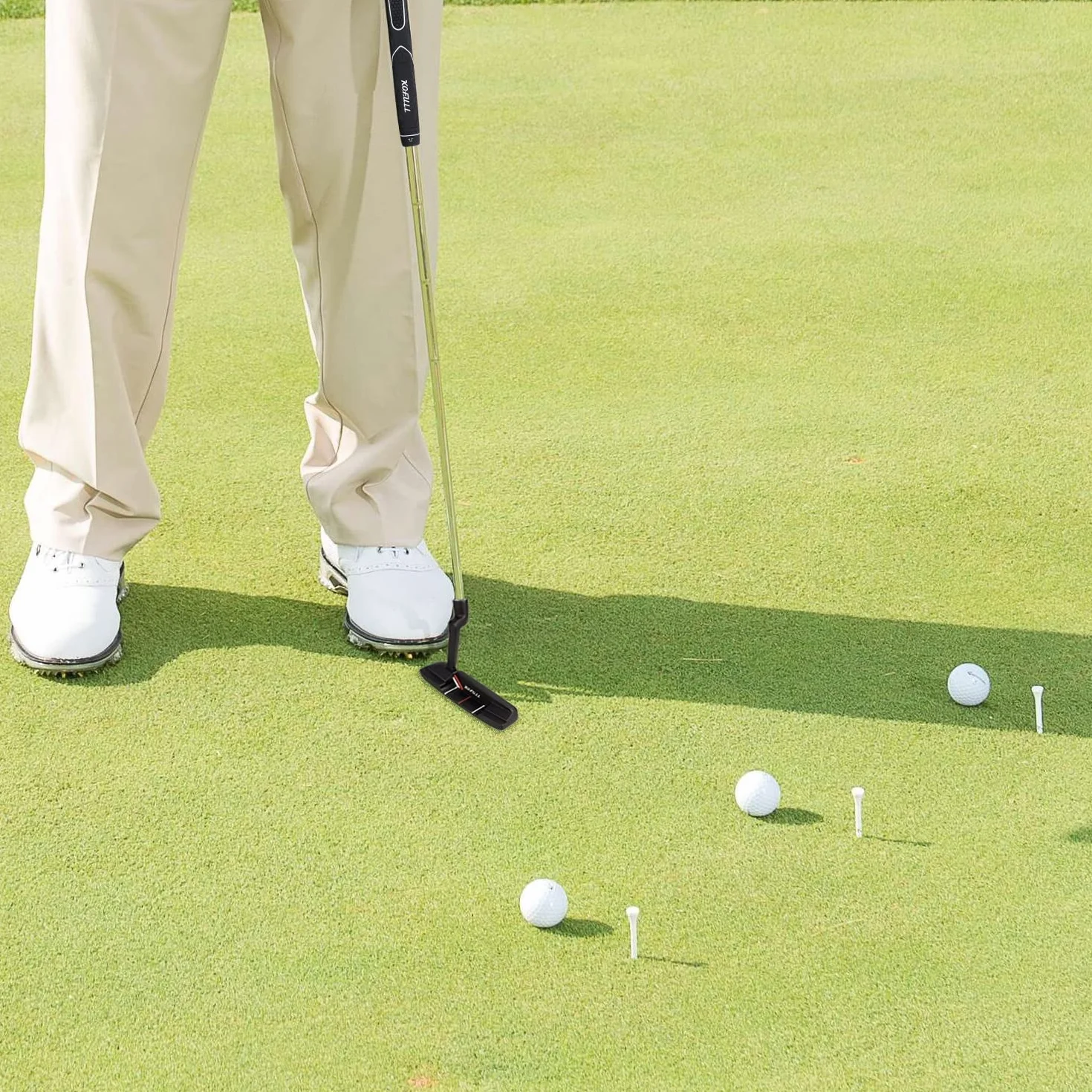 Kofull Putter de Golf Palo de Golf para Hombres Insertar TuG002-1 Pieza (Negro)