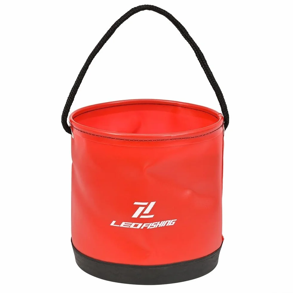 Ecológico 4.5L EVA Cubo de Pesca Portátil para Cebo Vivo Multifuncional Exteriores Azul